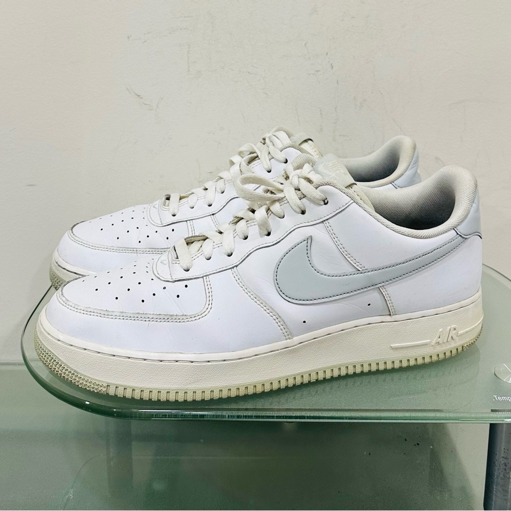 Nike Air Force 1 '07 Men’s Sz 14 Shoes White Pure Platinum DC2911-100 Authentic
